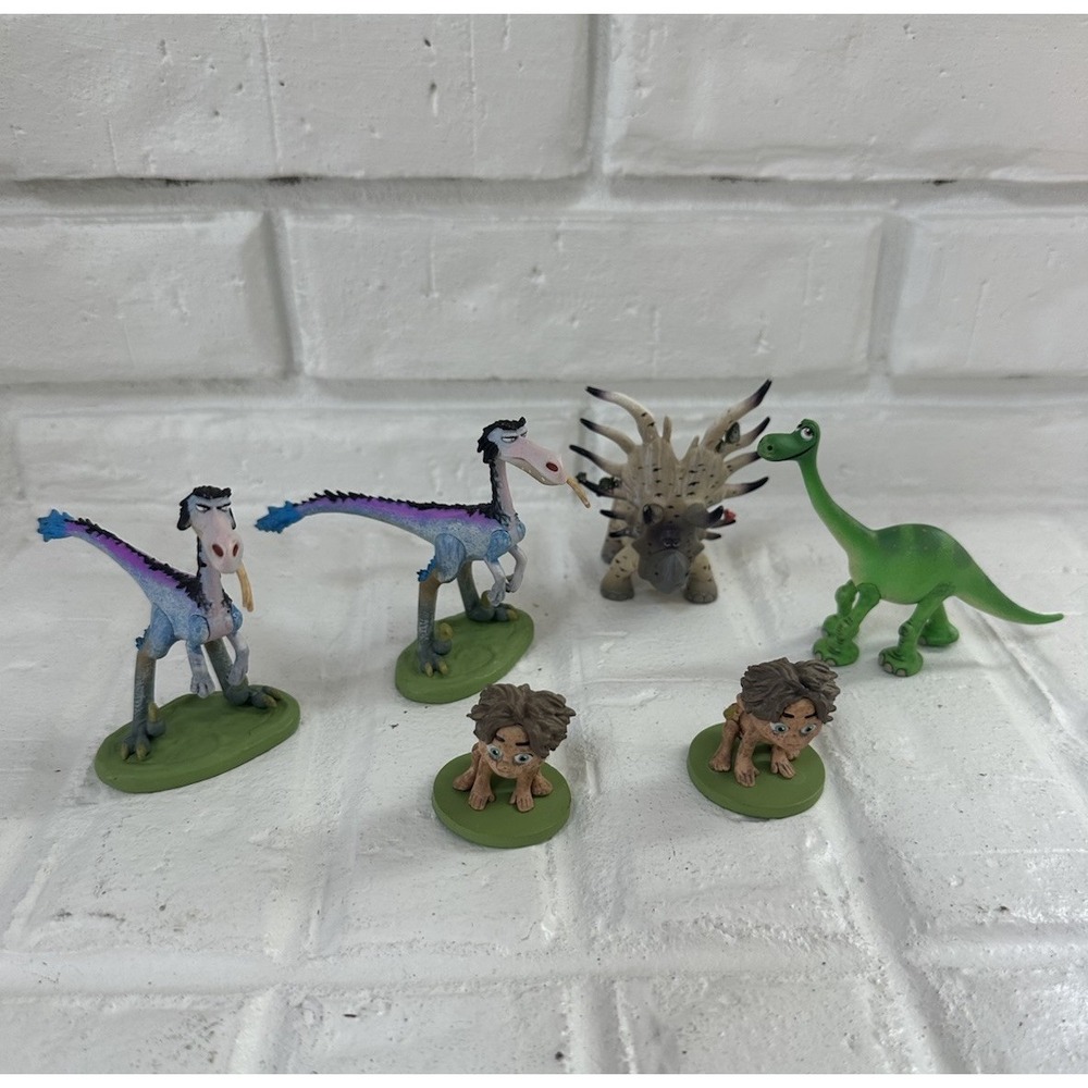 Disney Pixar The Good Dinosaur Figures Cake Toppers Figures Lot Of 6